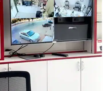 شاشة كاميرات المراقبة