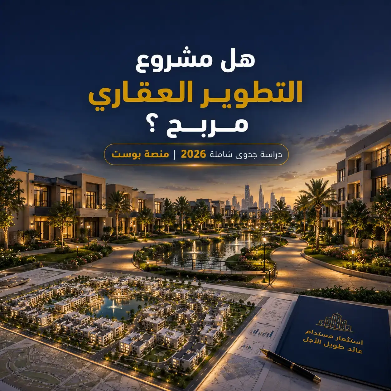 دراسة جدوى مشروع تطوير عقاري في السعودية: دليل شامل لتأسيس كومبوند أو مجمع سكني ناجح